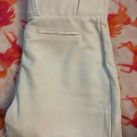 Boys White Baseball Knee length Pants size large - Picture 3 of 5